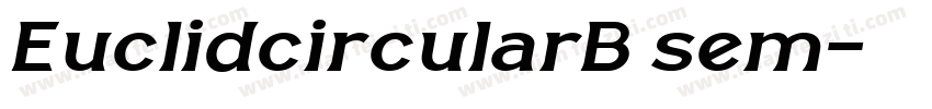 EuclidcircularB sem字体转换
